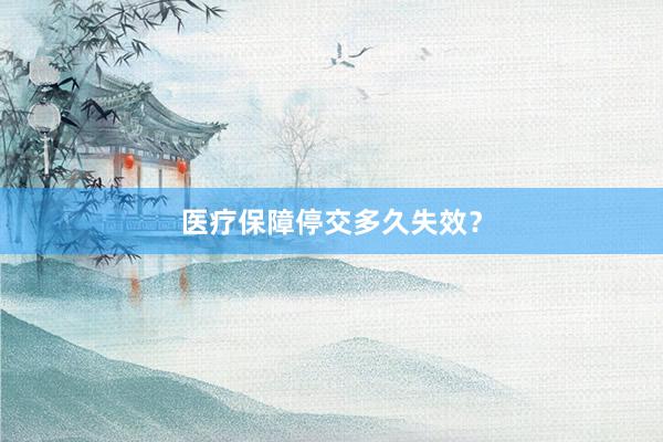 医疗保障停交多久失效？